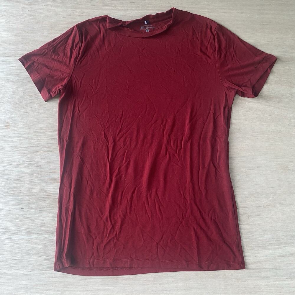 Ben Sherman Men's Short Sleeve Classic T-shirt in Rich Red Size Small